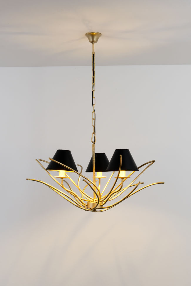 Pendelleuchte 3-flammig Elba Gold